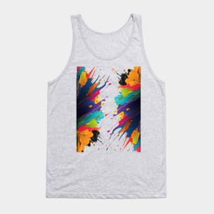 Abstract liquid motion flow explosion. Tank Top